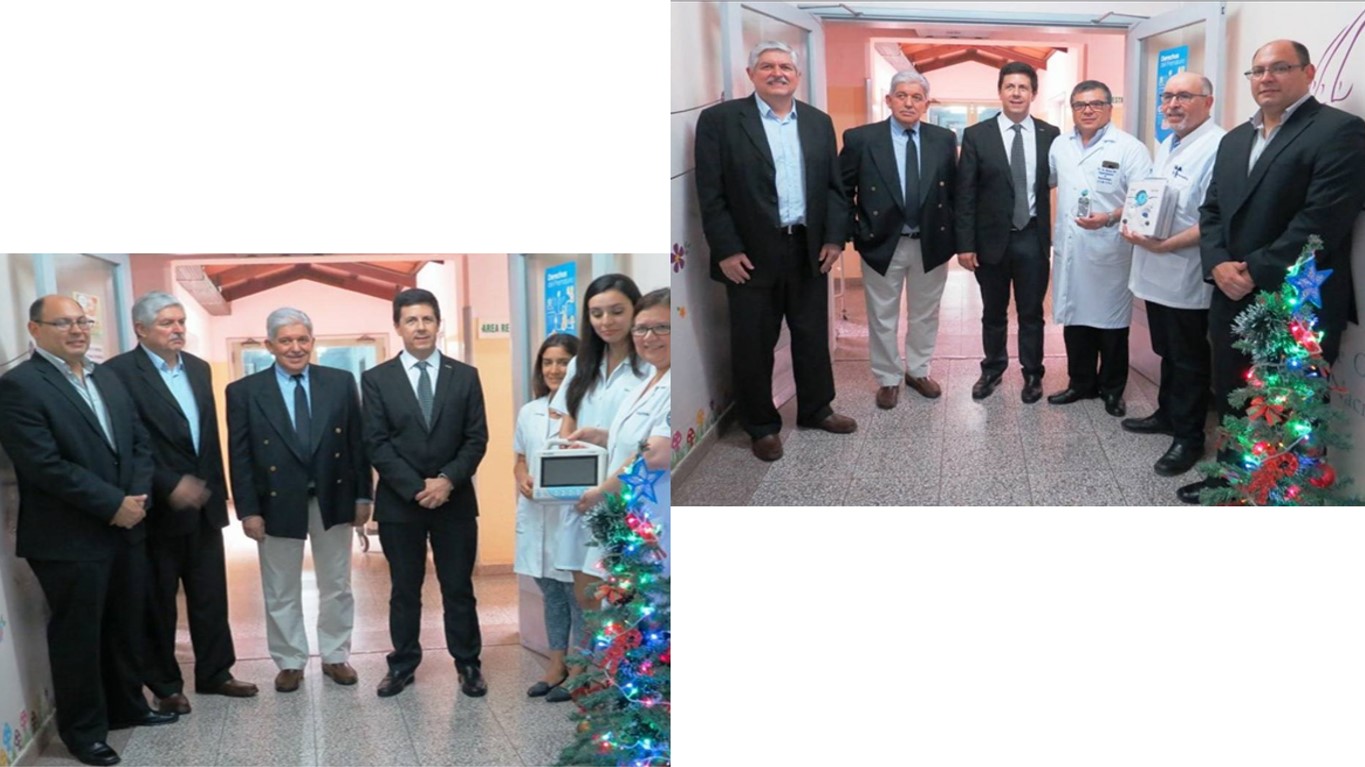 Cadam entregó equipos médicos al Hospital de Clínicas
