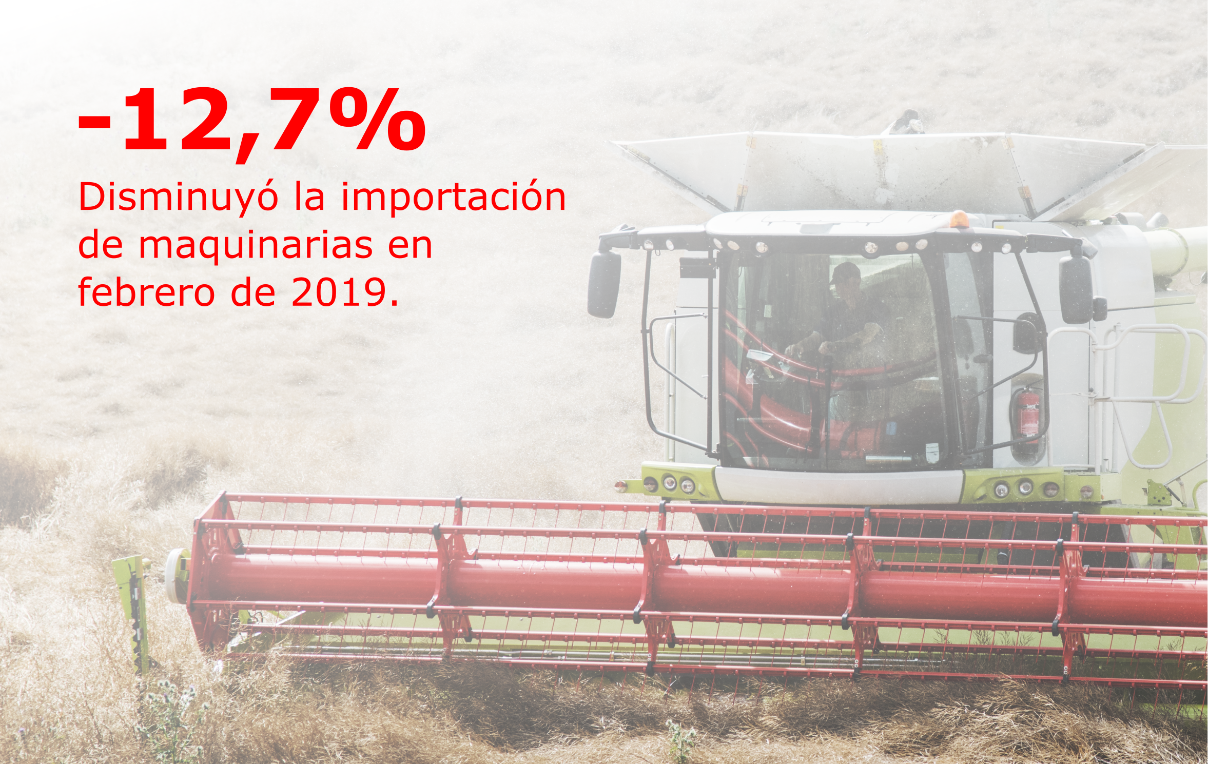 Persiste el descenso en las importaciones de maquinarias