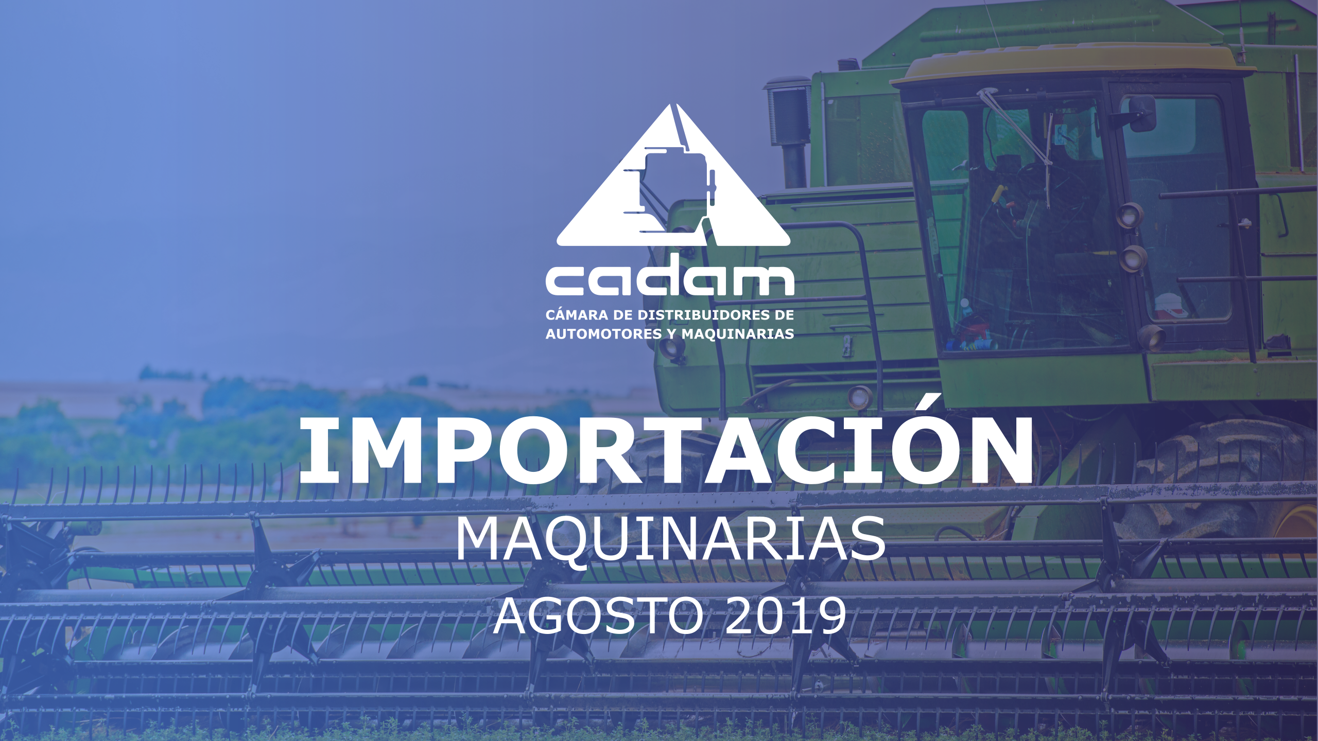 Importación de maquinarias se mantiene en descenso