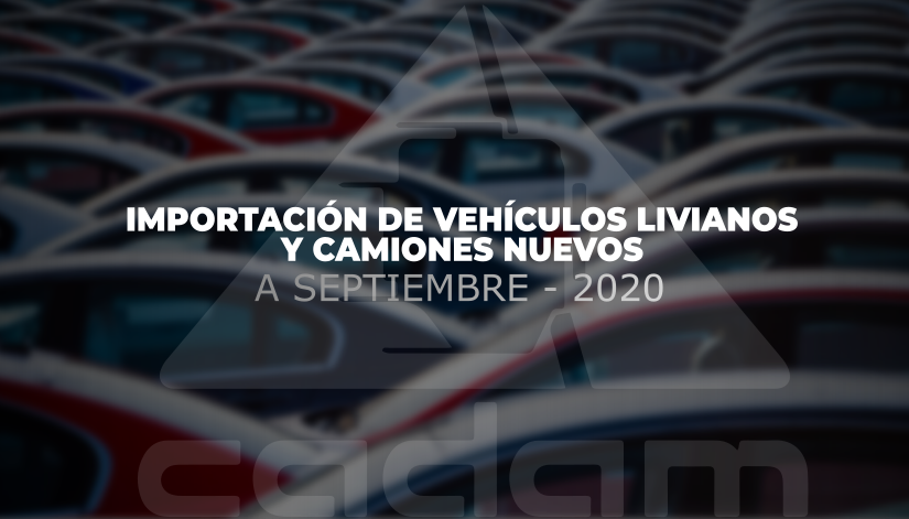 Más de 17.000 vehículos livianos y camiones fueron importados al cierre de septiembre